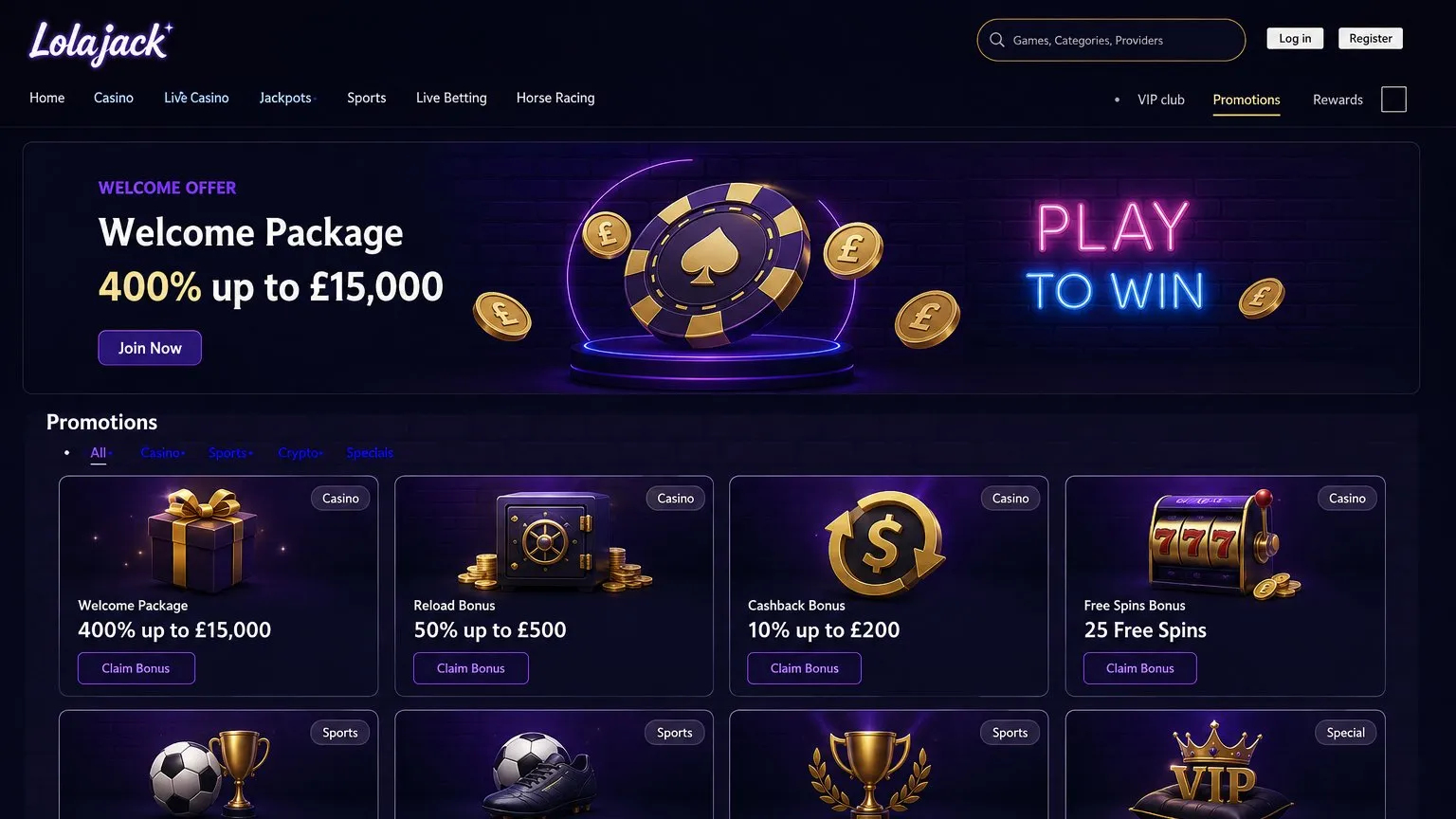 Latest Lolajack Casino promo codes and bonus offers — Lolajack Casino promo code